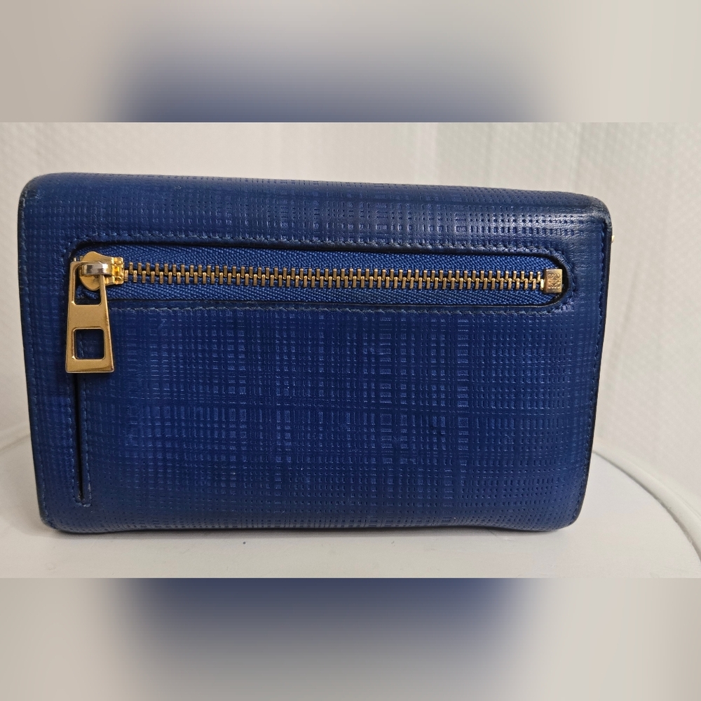 EUC Loewe Textured Navy Leather Wallet - Picture 2 of 13